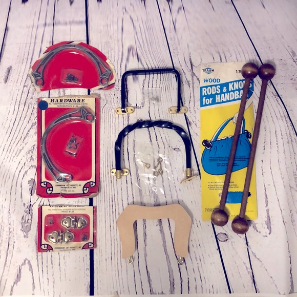 Purse handles and hardware for purse or bag making - Picture 1 of 7